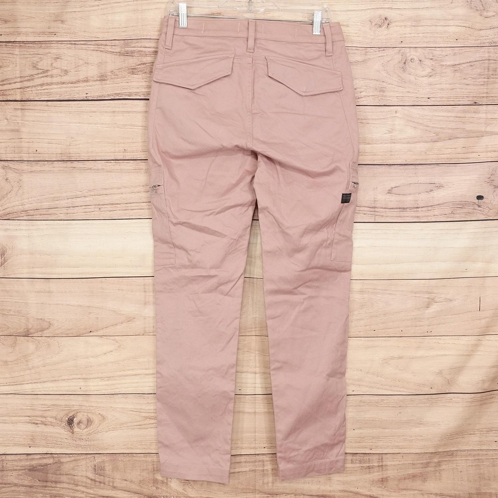 G-Star RAW Pants Womens 29x32 Pink Slim Cargo Twill Tapered Pockets Casual - Picture 7 of 16